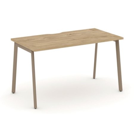 Стол письменный ES.SP-3-VP (1380х730х750) (Тиквуд Светлый/Металл Латте)