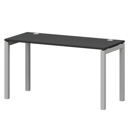 Стол на металлокаркасе Смарт СМС25-П-10К.60.Пр50 1000x600x750 (Графит/Белый)