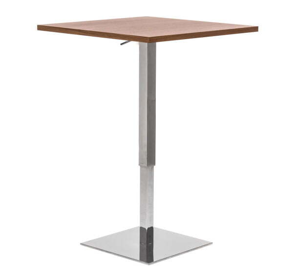 EXE Стол для переговоров Sit-to-Stand 75 (Орех/Хром металл)