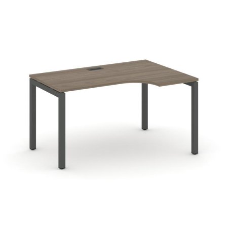Стол рабочий эргономичный SN-5P.SPA-011(R) (1380х700/980х750) (Вяз Благородный/Металл Антрацит)