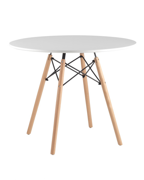 Стол DSW D90 (Стол обеденный DSW белый)