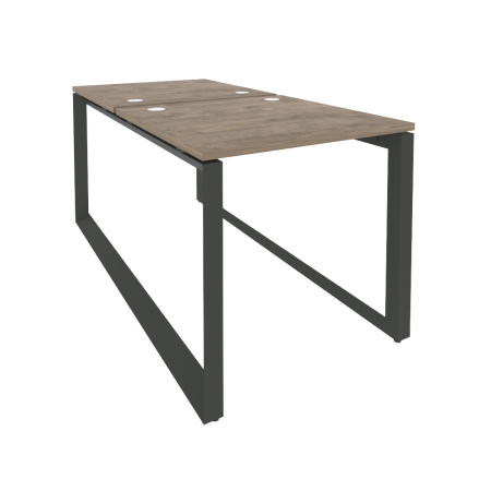 Рабочая станция на О-образном м/к Onix O.MO-D.RS-2.0.8 780x1635x750 (Тиквуд Темный/Черный металл)
