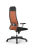 Кресло для руководителя Метта Sit 10 B1-111T - X2+UMF(X1) /Ub00/Wh00/T1bp-b(M09.B02.G15.W01) (Черный | Оранжевый)