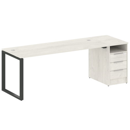 Рабочая станция Metal System Style БО.РС-СТП-1.5 2212x720x750 (Дуб Наварра/Антрацит металл)