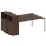 Рабочая станция с опорным шкафом-купе Metal System Style БП.РС-СШК-2.5 2210x1475x1098 (Дуб Наварра/Серый металл)