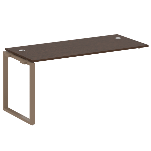 Проходной наборный элемент рабочей станции Metal System Style БО.ПРС-СП-1.4 1600x720x750 (Венге Цаво/Мокко металл)