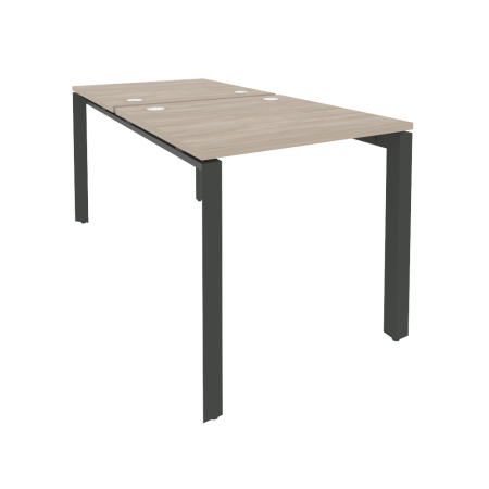 Рабочая станция на П-образном м/к Onix O.MP-D.RS-2.0.8 780x1635x750 (Дуб Аттик/Черный металл)