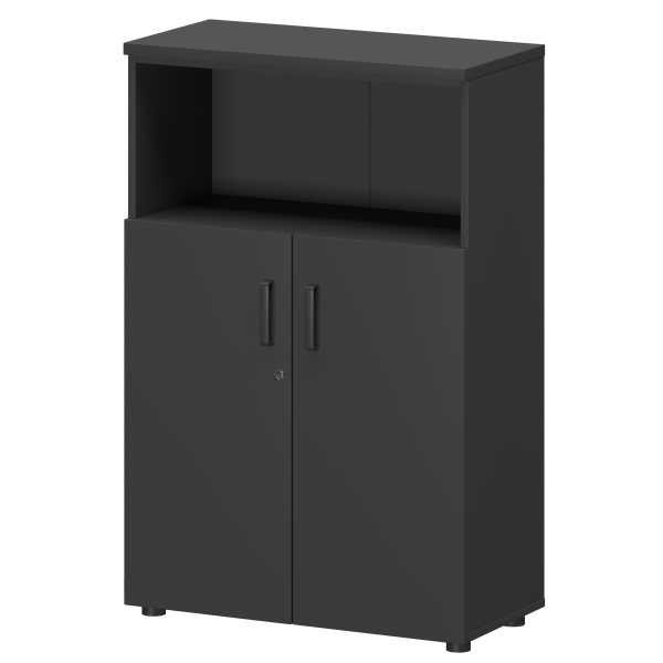 Шкаф Смарт СМШ-38Д2 792x380x1215 (Графит)