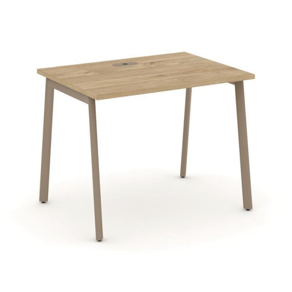 Стол рабочий ES.SP-1-LP (980х730х750) (Тиквуд Светлый/Металл Латте)