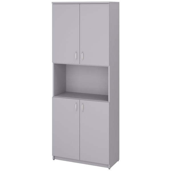 Шкаф закрытый с нишей Этюд 2593 768x370x1994 (Серый)