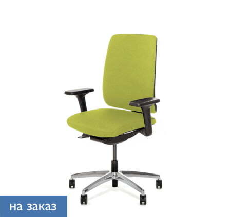 DION Кресло синх. черный пластик (Зеленый)