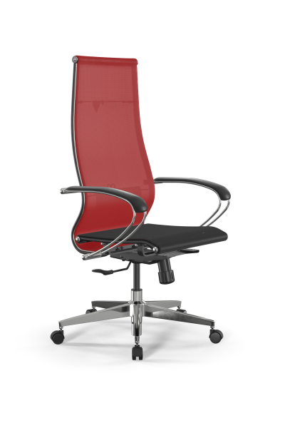 Кресло для руководителя Метта SynchroSit 10 B1-107K - T /Km00/Nb00/K1cL(M20.B22.G18.W02) (Красный | Черный)