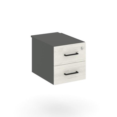 Тумба с 2 ящиками SN.TP-031 (343х453х356) (Антрацит/Дуб Наварра)
