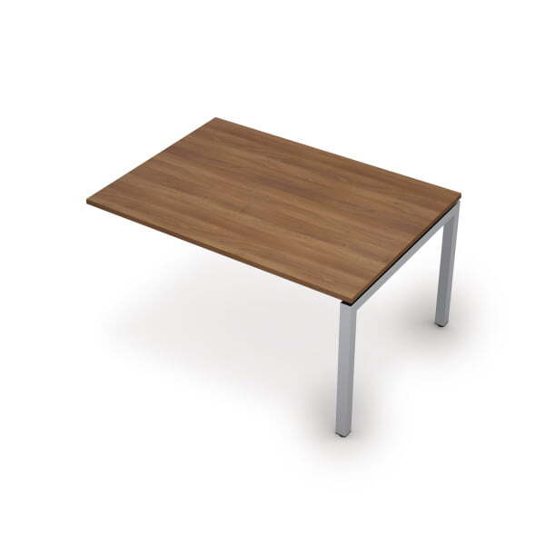 6МПК.503 Бенч-система для переговорных столов, конечный модуль (1400x1000x750) (Шамони темный/Алюминий матовый)