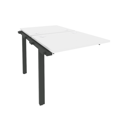 Наборный элемент рабочей станции на м/к Onix O.M-2.NRS-0.7 780x1475x750 (Белый Бриллиант/Черный металл)