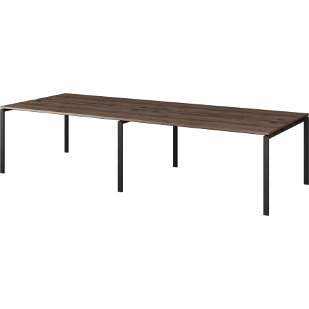 Бенч двойной на 4 рабочих места Арго-М АМБ-004.60-4 3200x1236x760 (Лагос/Антрацит)