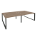 Рабочая станция на О-образном м/к Onix O.MO-D.RS-4.3.8 2760x1635x750 (Тиквуд Темный/Белый Металл)