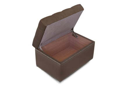 Пуф Marcele 600 (620x420x450) Коричневый (Коричневый)