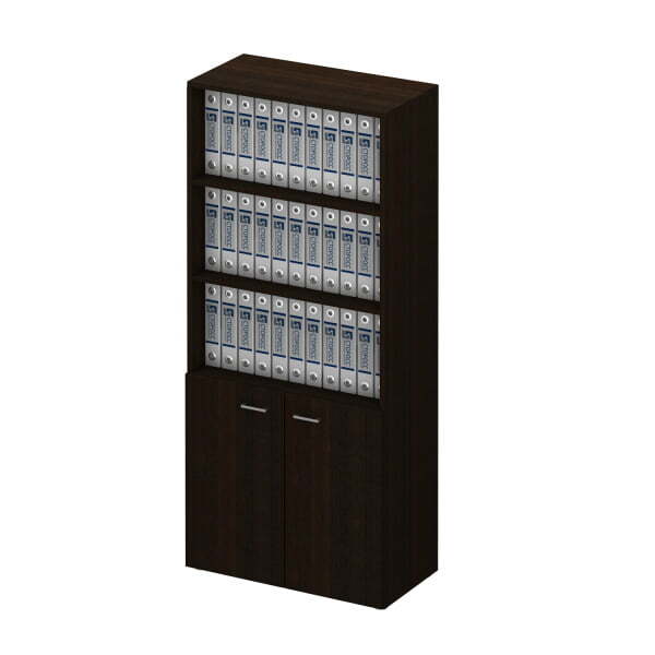 Шкаф для документов полузакрытый Талант 782 800x450x1950 (Венге тёмный)