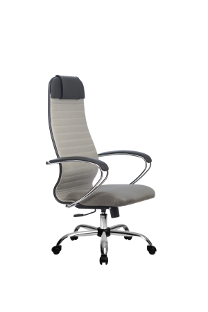 Кресло для руководителя Метта МЕТТА-21(MPRU)/подл.130/осн.003 (Светло-серый)