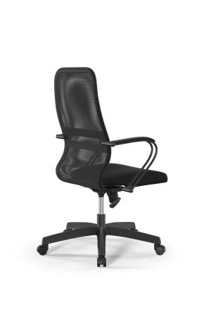 Кресло для руководителя Метта Sit 8 B2-8K - X1+UMF(X1) /Uh00/Wh00/K3bL(M09.B02.G15.W01) (Темно-серый | Черный)