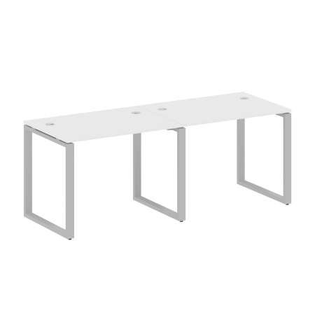 Рабочая станция Metal System Style БО.СМ-2.1 2000x720x750 (Белый/Серый металл)