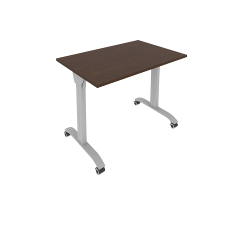 Стол складной мобильный Mobile system СМ-2 1000x650x757 (Венге Цаво/Серый металл)