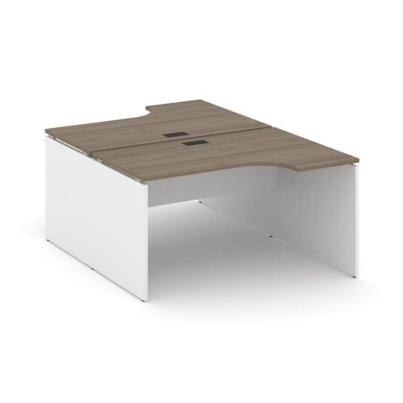 Рабочая станция эргономичная SN-D.DRPA-012 (1580х1432/1992х750) (Вяз Благородный/Белый)