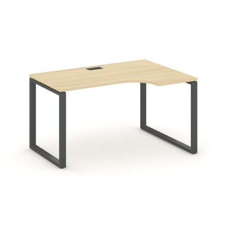 Стол рабочий эргономичный SN-6O.SPA-011(R) (1380х700/980х750) (Акация Лорка/Металл Антрацит)