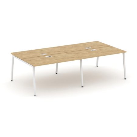 Рабочая станция 2-х сторонняя SN-4A.DRS-041 (1960х1432х750) (Тиквуд Светлый/Металл Белый)