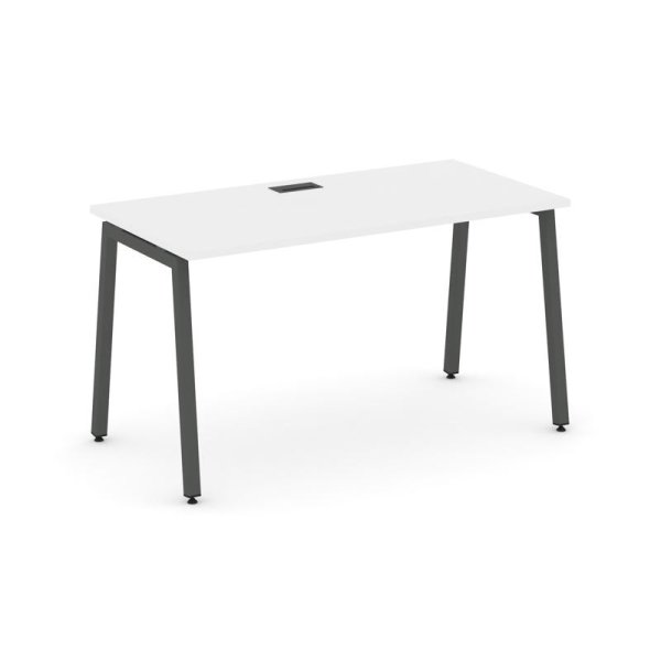 Стол письменный SN-4A.SP-011 (980х700х750) (Белый/Металл Антрацит)