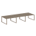 Рабочая станция Metal System Style БО.СМ-6.3 4200x1475x750 (Дуб Наварра/Серый металл)