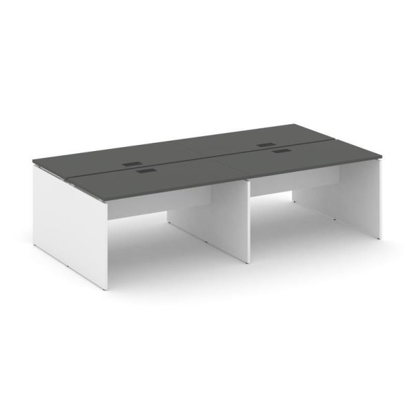 Рабочая станция 2-х сторонняя SN-D.DRS-031 (1960х1232х750) (Антрацит/Белый)