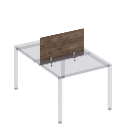 Экран настл. фронт. с кроншт. для рабочей станции 100 на мет. каркасе КФ Комфорт КФ К.845 850x450x18 (Дуб шамони темныйСерый)