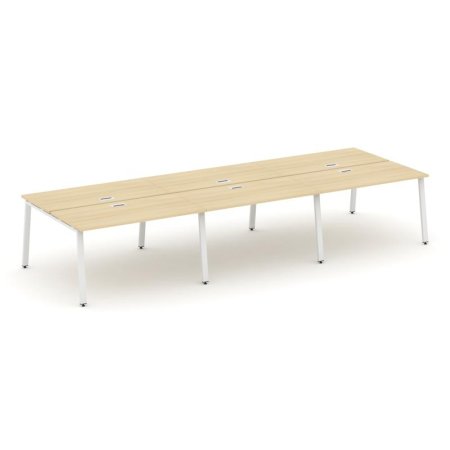 Рабочая станция 2-х сторонняя SN-6A.DRS-061 (2940х1232х750) (Акация Лорка/Металл Белый)