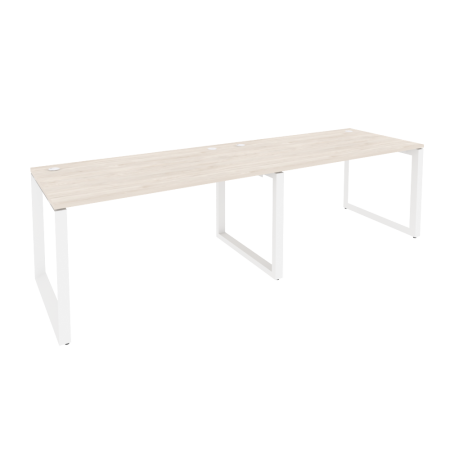 Рабочая станция на О-образном м/к Onix O.MO-RS-2.3.8 2760x800x750 (Денвер Светлый/Белый Металл)