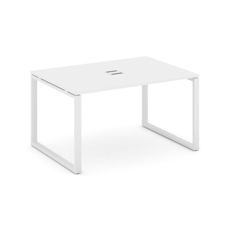 Стол переговорный SN-6O.SPRG-001 (980х980х750) (Белый/Металл Белый)