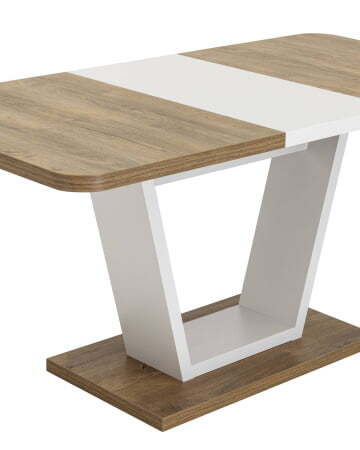 Стол Vector 120-160*80 дуб Ка/пепел (Стол обеденный Vector темное дерево)