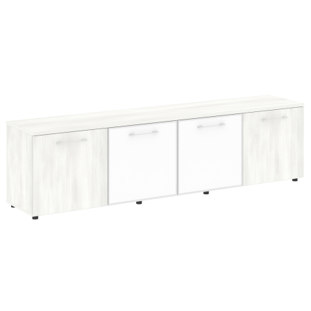 Тумба модульная белые двери LT.TS 4.5 2200x450x580 (Снежная Патина)