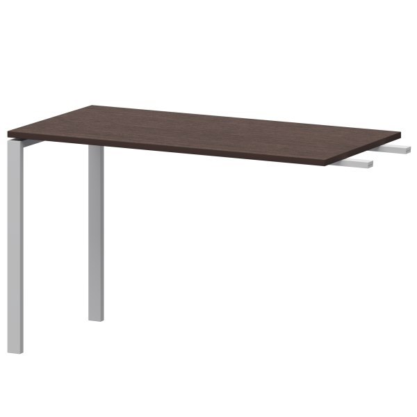 Бриф-приставка на металлокаркасе Арго-М АМ-120.60 1200x600x760 (Дуб венге/Белый)