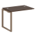 Проходной наборный элемент рабочей станции Metal System Style БО.ПРС-СП-1.1 1000x720x750 (Дуб Наварра/Серый металл)
