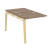 Наборный элемент рабочей станции на деревянных опорах Onix Wood OW.2.NRS-0.7 780x1475x750 (Тиквуд Светлый/Дуб Темный)