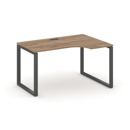Стол рабочий эргономичный SN-6O.SPA-011(R) (1380х700/980х750) (Дуб Табак/Металл Антрацит)