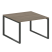 Переговорный стол 1 столешница Metal System Style БО.ПРГ-1.2 1200x1235x750 (Дуб Наварра/Серый металл)