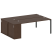 Рабочая станция с опорным шкафом-купе Metal System Style БП.РС-СШК-1.5 2210x1475x750 (Дуб Наварра/Серый металл)