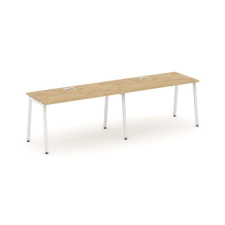 Рабочая станция 1 сторонняя SN-4A.ORS-023 (2760х800х750) (Тиквуд Светлый/Металл Белый)