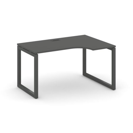 Стол рабочий эргономичный SN-5O.SPA-001(R) (1380х600/980х750) (Антрацит/Металл Антрацит)
