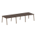 Стол для переговоров (3 столешницы) на А-образном м/к Metal System Style БА.ПРГ-3.2 3600x1235x750 (Дуб наварра/Серый металл)