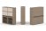 Тумба двойная + высокая надставка ES.NB.2V-2 (1500х410х1520) (Латте/Тиквуд Светлый)