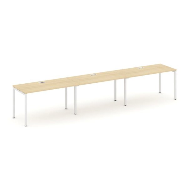 Рабочая станция 1 сторонняя SN-4P.ORS-032 (3540х600х750) (Акация Лорка/Металл Белый)